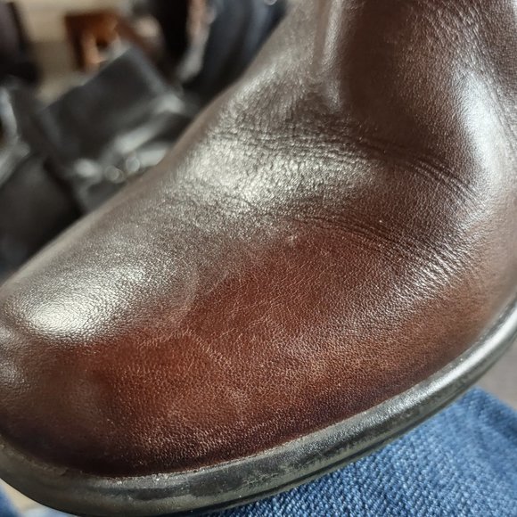 Clarks Bendables Wish Mood Brown Leather Ankle Boot Size 7.5 - Picture 11 of 16